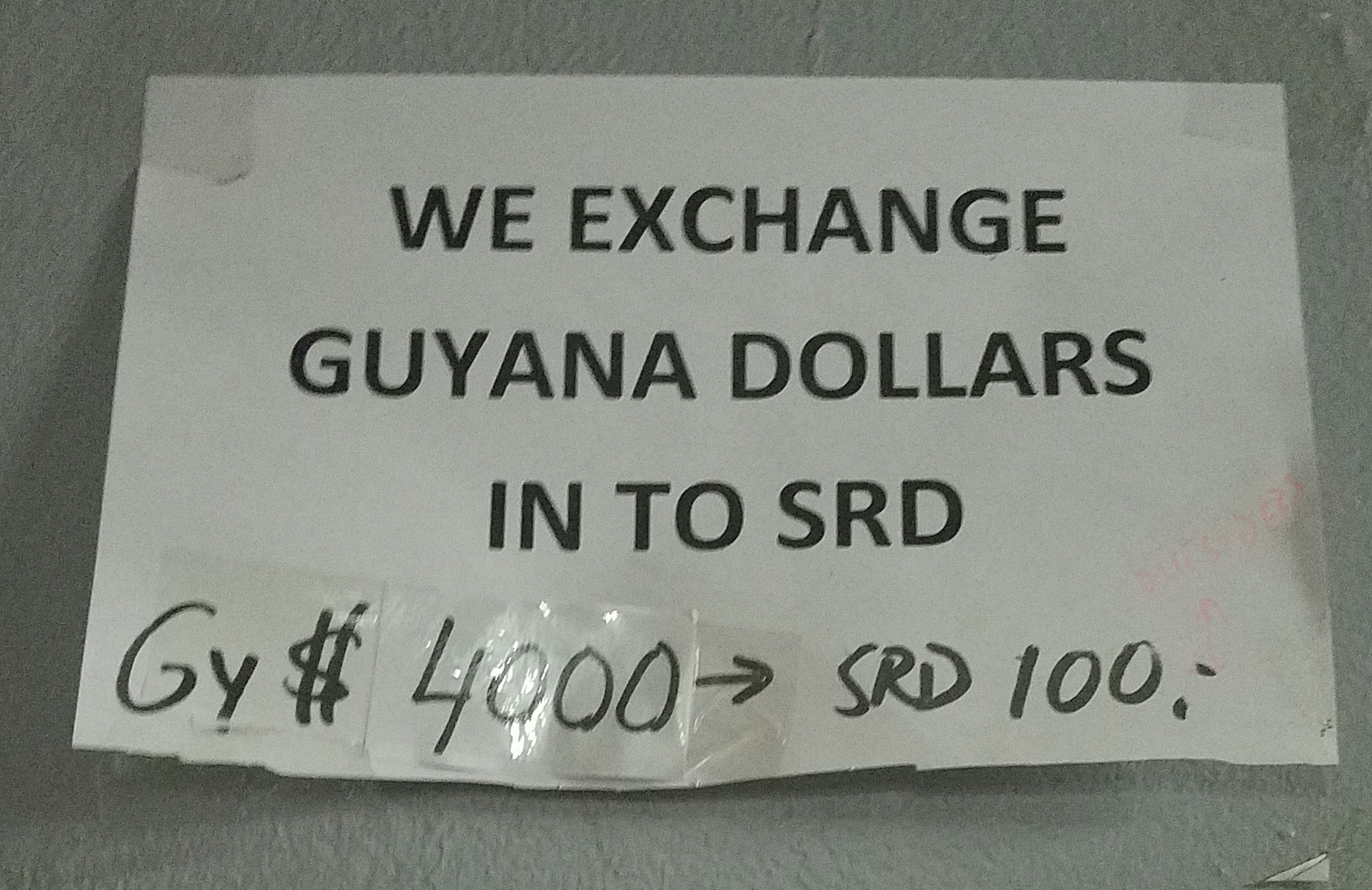 Currency Exchange: GY to SRD